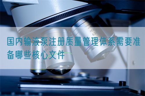 國內(nèi)輸液泵注冊質(zhì)量管理體系需要準備哪些核心文件(圖1)