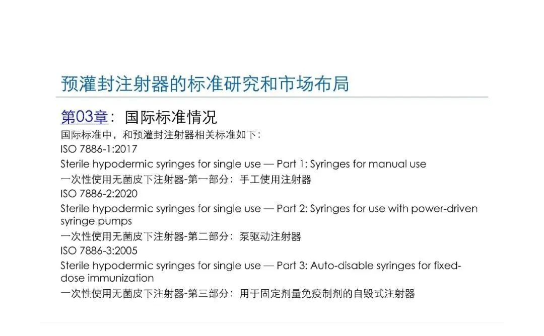 預灌封注射器的標準研究及市場(chǎng)布局(圖16)