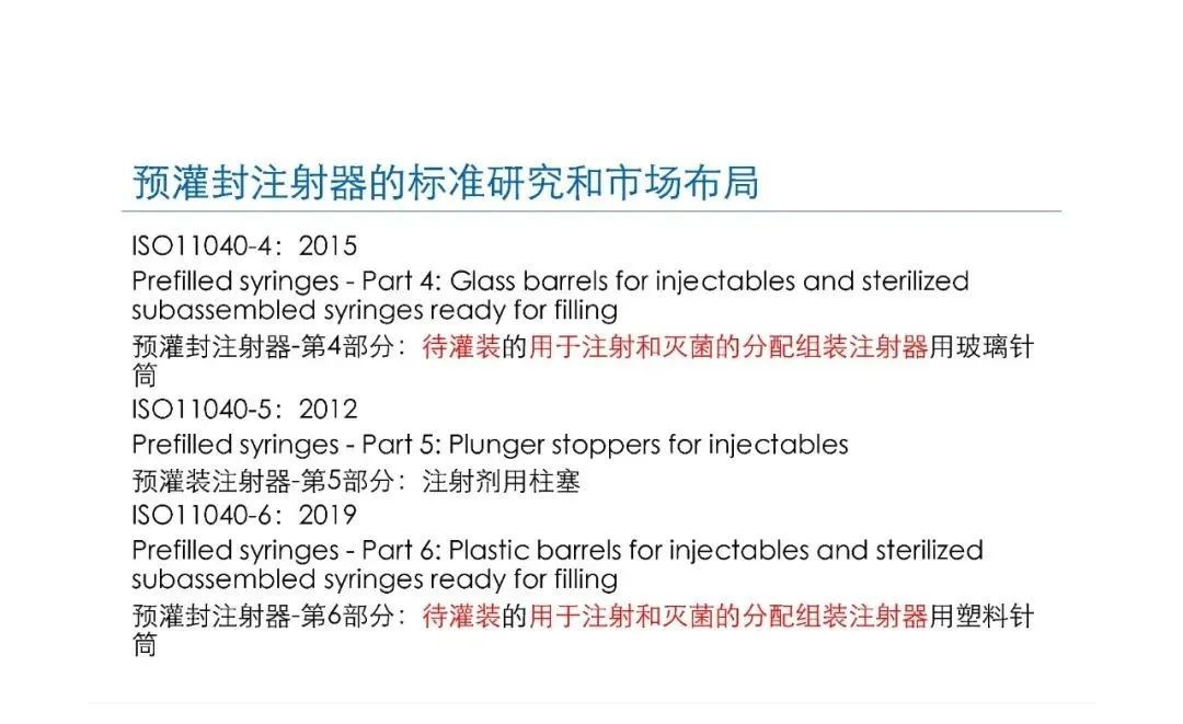 預灌封注射器的標準研究及市場(chǎng)布局(圖18)